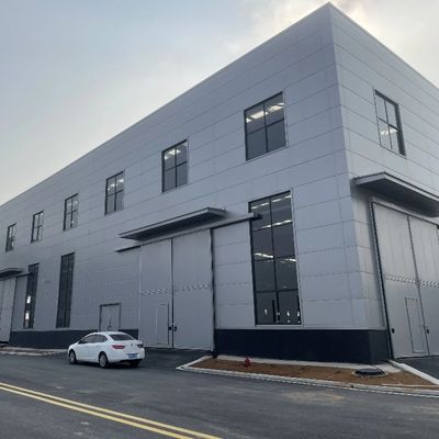 Armazém pré-fabricado de estrutura de aço galvanizado