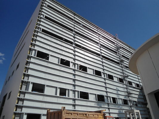 Edifício de aço pré-fabricado de vários andares Estrutura de aço de grande comprimento