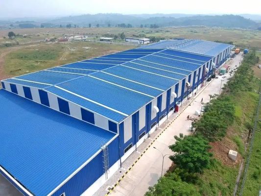 Fabricação de estruturas de aço leve Construção de armazéns industriais de metais pré-fabricados