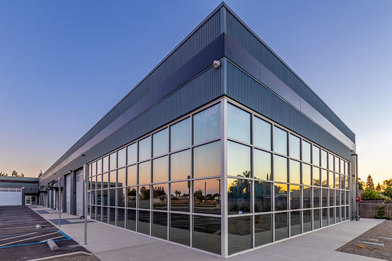 Edifícios comerciais pré-fabricados de aço pré-fabricados de aço leve