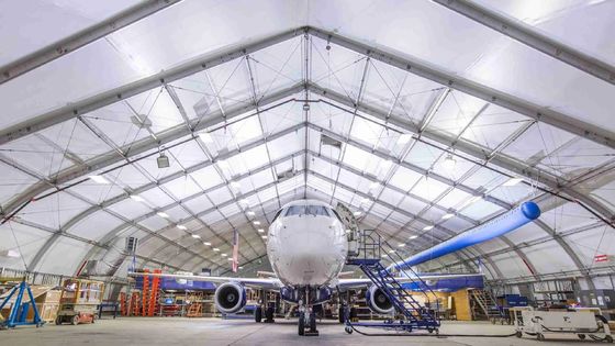 Instalações industriais de metal para aeronaves Hangares Construção metálica Edifícios pré-fabricados em aço