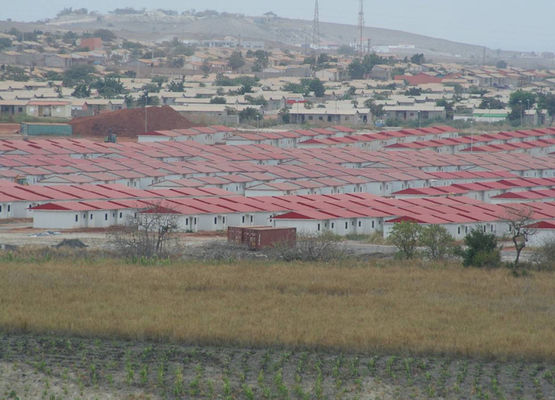 Construção de estruturas de aço Casa civil Angola pré-fabricada