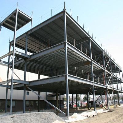 Edifício de armazém de aço leve pré-fabricado Construção de estrutura de aço de dois andares