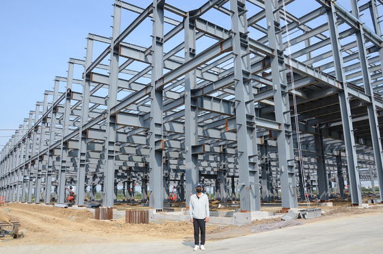 ISO9001 Estruturas de aço leve pré-fabricadas Edifícios Construção Metal Workshop Sheds