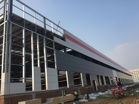 Projeto personalizado DIP Quadro galvanizado Armazém industrial pré-fabricado / pré-fabricado de estrutura de aço