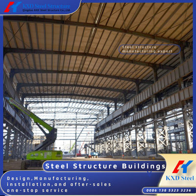 Famosos pré-fabricados pré-fabricados Industrial Metal Warehouse Workshop Edifício Galvanizado Construção de aço estrutural leve