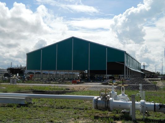 Montagem rápida Estrutura de aço leve pré-fabricada de grande comprimento Galvanizado Construção industrial