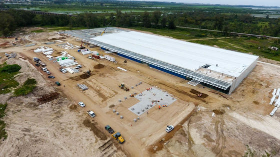 Padrão GB Q355b Oficina de armazenagem de hangares metálicos de estruturas pré-fabricadas de aço