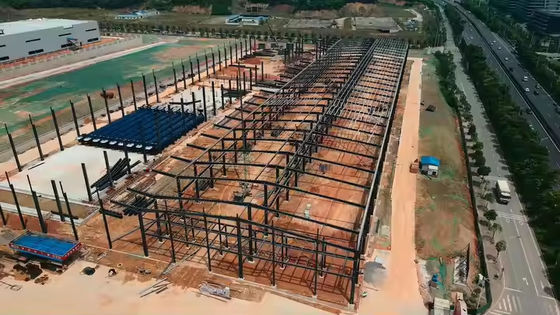 Estrutura de aço pré-fabricada Casas de aço Granja Casa de oficina de aço Armazém de logística