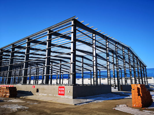 Instalações pré-fabricadas de aço de alta resistência e materiais de construção para construção de oficinas de aço