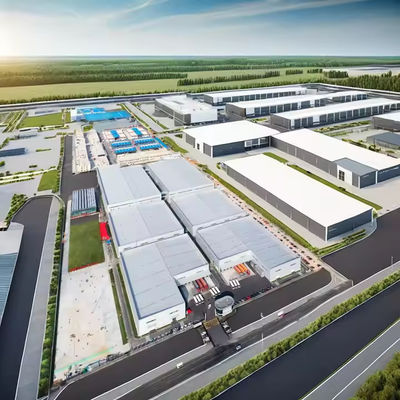 Moderno Design Estrutura de aço industrial Edifício de armazém pré-fabricado Eficiência ótima
