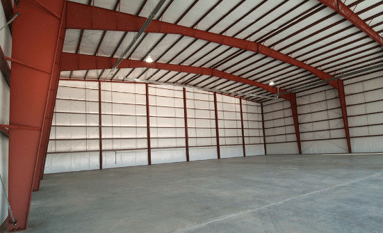 Construções pré-fabricadas de aço Estrutura de aço Armazém de fábrica / Quadro de fábrica Edifícios de aço / Hangar pré-fabricado