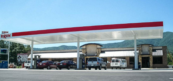 Estação de gasolina modular de aço para retalho e serviço de combustível em larga escala
