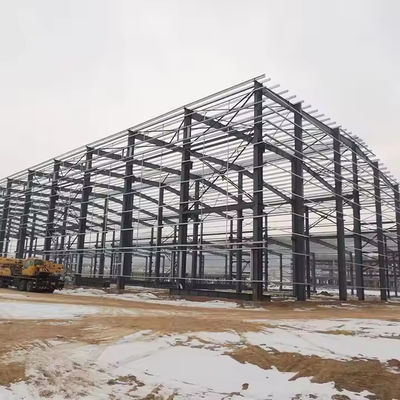 Estrutura de aço leve totalmente personalizável Estrutura pré-fabricada de armazenamento de grande canopy