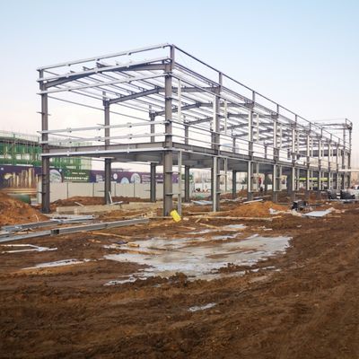 Estrutura de aço de estrutura leve Armazém de metal pré-fabricado