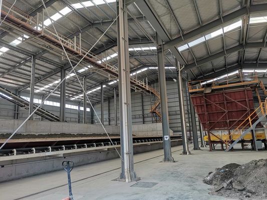 Construção de estruturas de aço em forma de H laminadas a quente para armazéns de logística