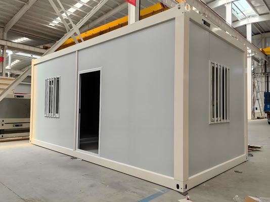 Casa contêiner de pacote plano de instalação rápida de 20 pés, casa minúscula, loja