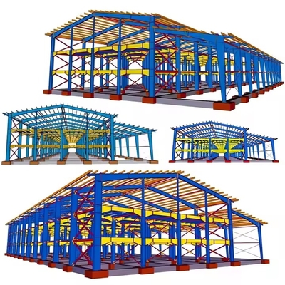 Edifício de metal pré-fabricado Estufas de aço Estrutura de aço Oficina Edifício de armazém