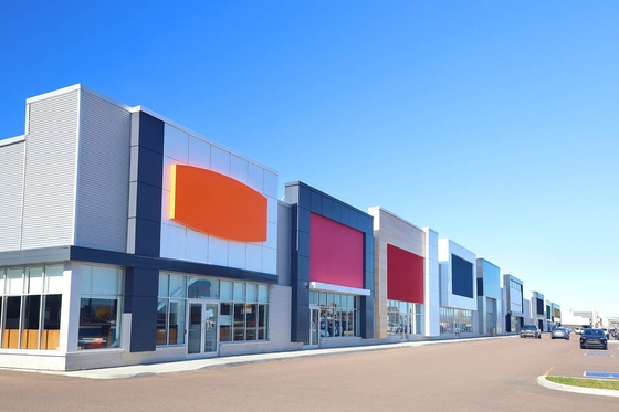 Estrutura de aço de vários andares para shopping center comercial, supermercado e edifício de metal pré-fabricado