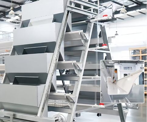 H Tipo 4 Caixa de frango Caixa automática de bateria de aves de capoeira Equipamento de aves de capoeira