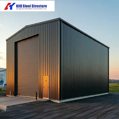 Armazém pré-fabricado Oficina Hangar de aço Construção Materiais metálicos industriais Estruturas de aço Edifícios