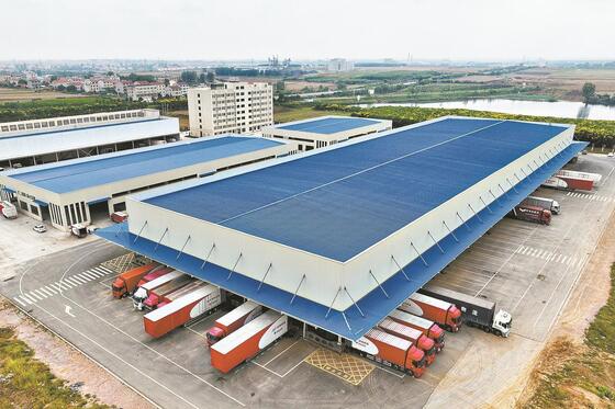 Q355 Edifício de Armazém Prefabricado de Aço para Centro de Logística