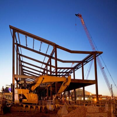 Galvanizado Construído rápido resistente ao fogo pré-fabricado de aço edifício estrutura de aço leve para escolas e hospitais