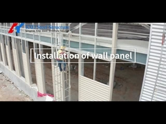 Edifícios industriais pré-fabricados de metal com revestimento de parede de metal